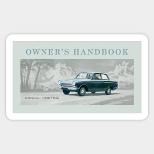 FORD CONSUL CORTINA - owner's handbook Sticker